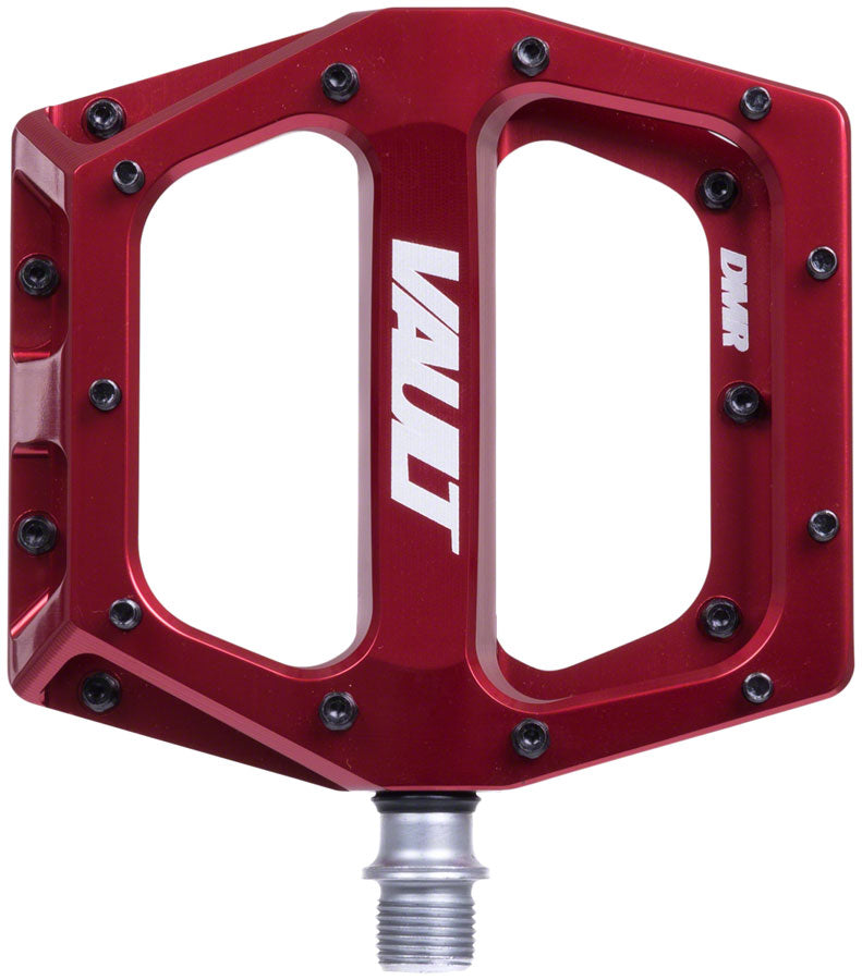 Load image into Gallery viewer, DMR Vault Platform Pedals 9/16" Concave Aluminum Body 22 Removable Pins Deep Red
