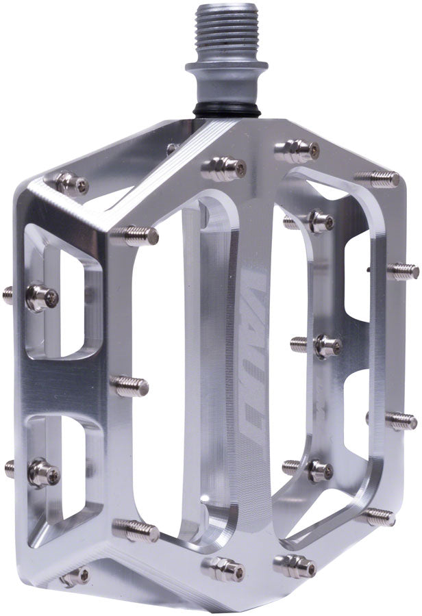 Load image into Gallery viewer, DMR Vault Platform Pedals 9/16" Concave Alloy Body 22 Removable Pins Full Silver