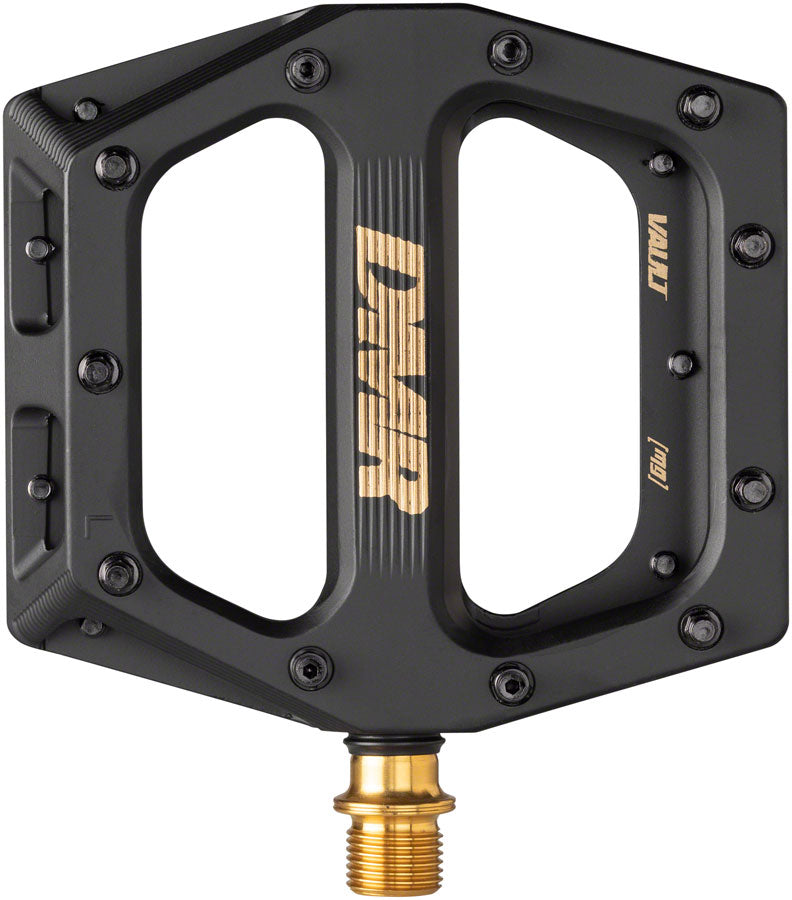 Load image into Gallery viewer, DMR Vault Mag SL Pedal 9/16" Ti Nitride Spindle Concave Body Removable Pins Blk