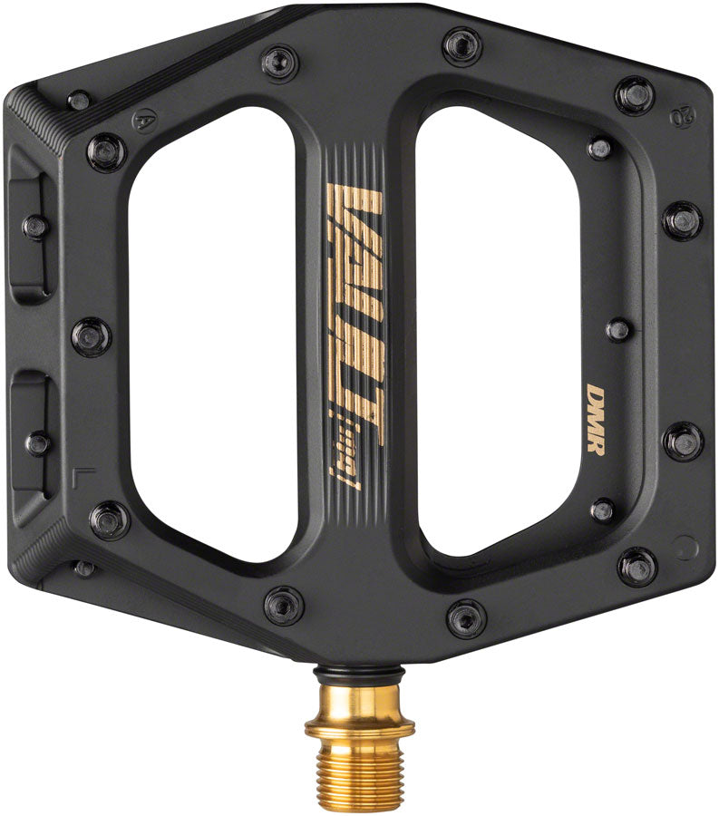 Load image into Gallery viewer, DMR Vault Mag SL Pedal 9/16" Ti Nitride Spindle Concave Body Removable Pins Blk