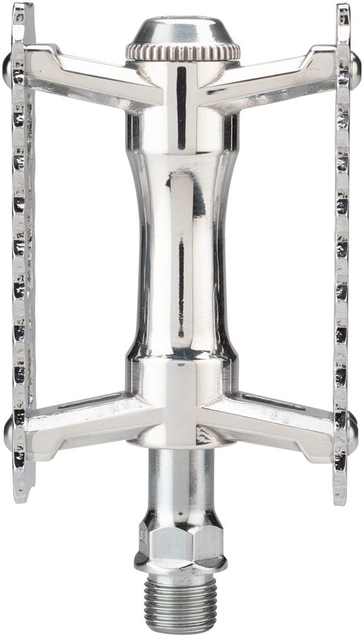 Load image into Gallery viewer, MKS Sylvan Touring Next Cage Platform Pedals 9/16" Light Aluminum Body Silver