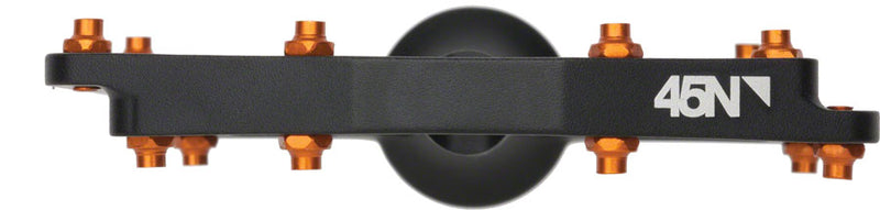 Load image into Gallery viewer, 45NRTH Helva Platform Pedals 9/16" Chromoly Axle 12 Replaceable Alloy Pins Black