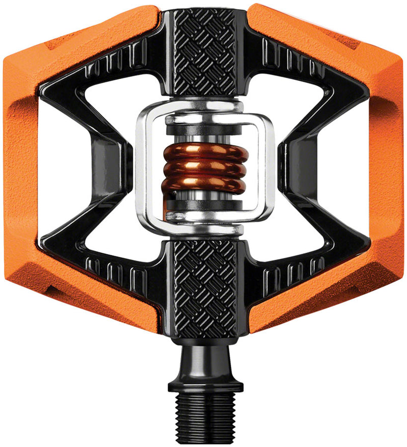 Load image into Gallery viewer, Crank Brothers Double Shot 2 Single Side Clipless Pedals 9/16" Alloy Body Orange