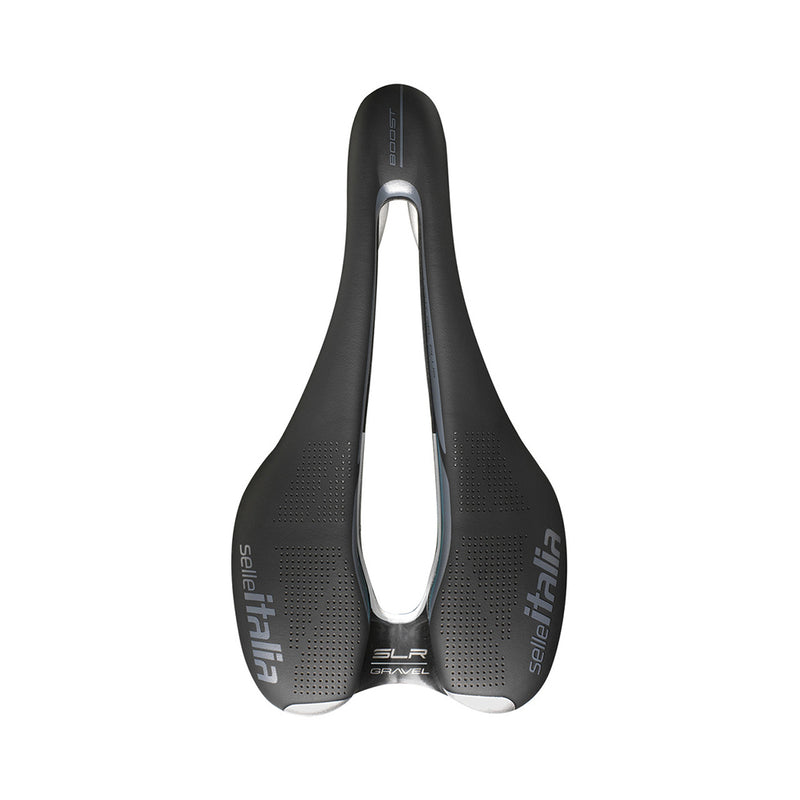 Load image into Gallery viewer, Selle Italia SLR Boost Gravel Superflow Saddle - Black 130mm Titanium Rails
