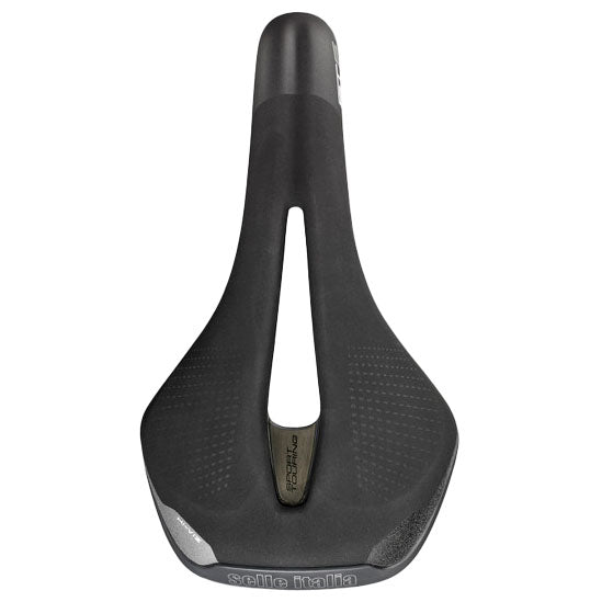 Load image into Gallery viewer, Selle Italia ST 5 Flow Saddle - Black 165 Width Chromoly Rails Synthetic