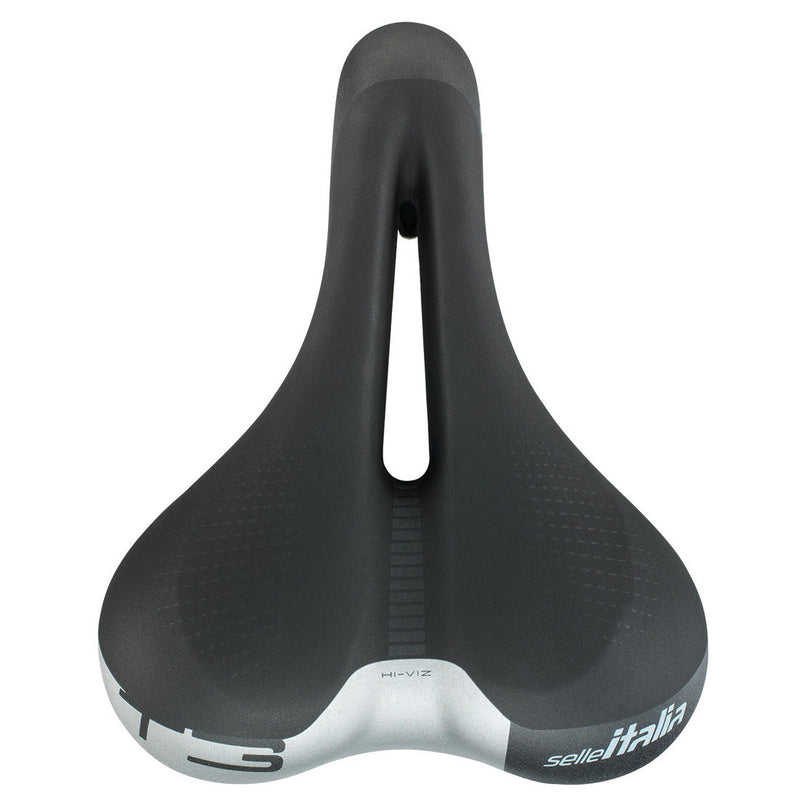 Load image into Gallery viewer, Selle Italia T 3 Flow Saddle - Black 210mm Width Chromoly Rails Unisex