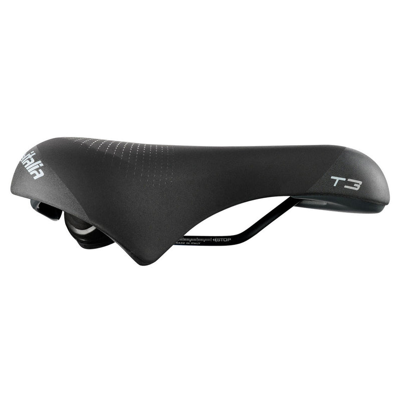 Load image into Gallery viewer, Selle Italia T 3 Flow Saddle - Black 210mm Width Chromoly Rails Unisex