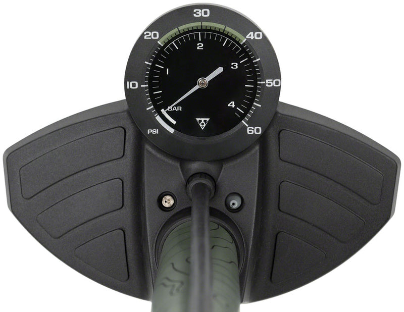 Load image into Gallery viewer, Topeak Joeblow Mountain II Floor Pump - Steel Barrel / Plastic Base, 3.5" Gauge, 60 Psi /4 Bar, Twinhead