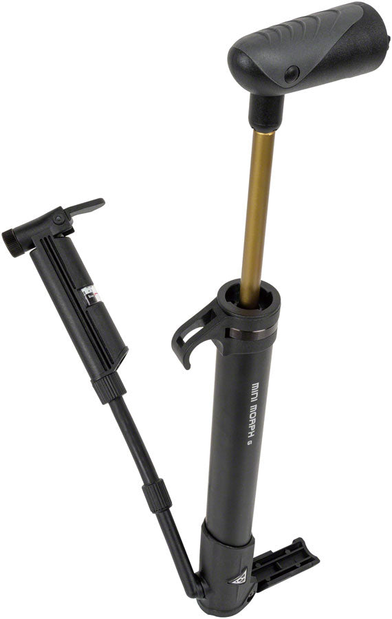 Load image into Gallery viewer, Topeak Mini Morph G Pump - with Gauge, Black, 140psi