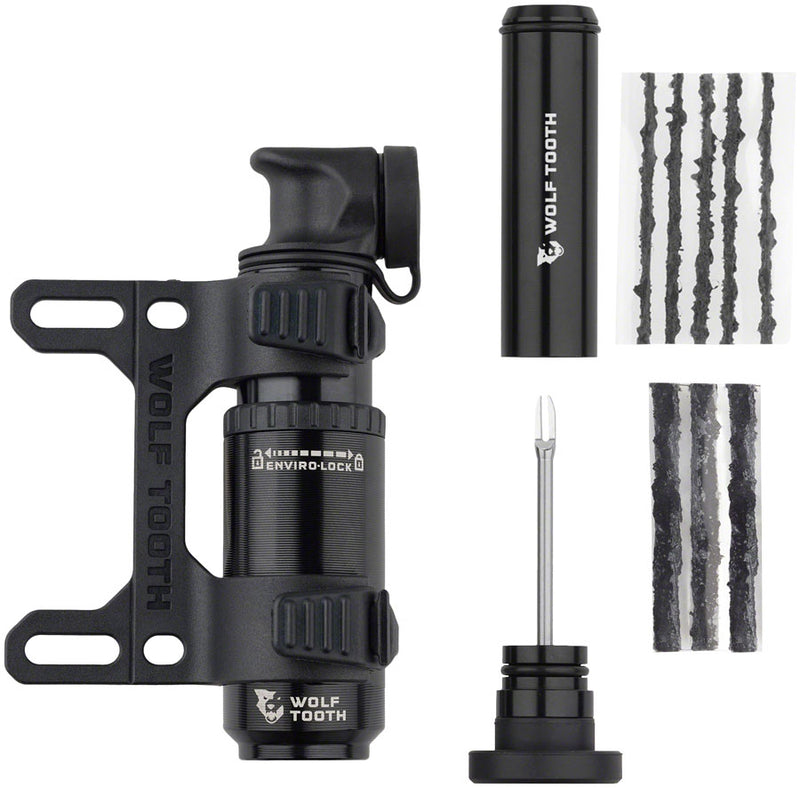 Load image into Gallery viewer, Wolf-Tooth-EnCase-30cc-Pump-with-Tire-Plug-Tool-Frame-Pump-Presta-FRPM0312