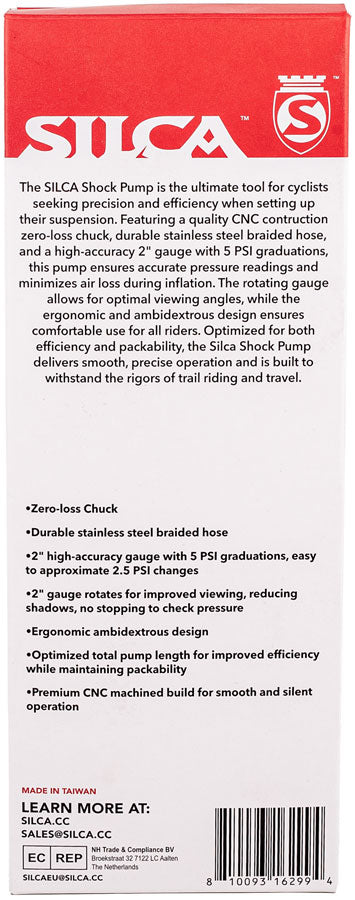 Load image into Gallery viewer, Silca Shock Pump, Black/Red