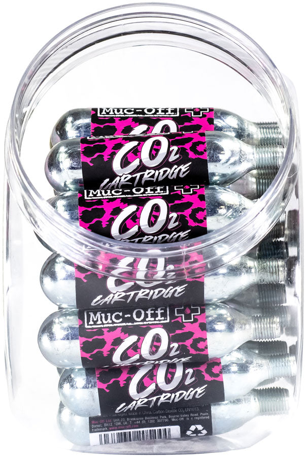 Load image into Gallery viewer, Muc-Off Countertop 16g CO2 Refill Cartridge Jar - Quantity 40