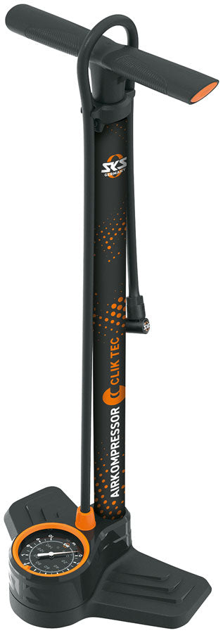 Load image into Gallery viewer, SKS Airkompressor ClikTek 10.0 Floor Pump - 144 PSI, 900mm Hose, 80mm Gauge