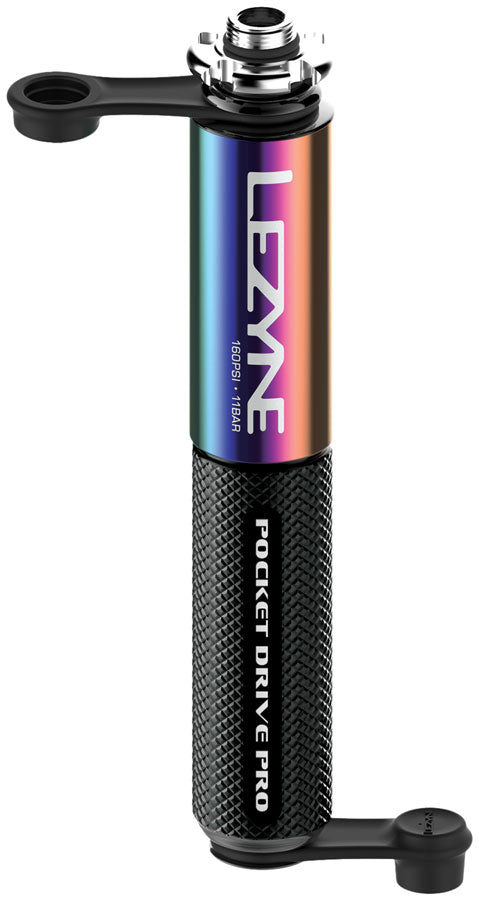 Load image into Gallery viewer, Lezyne Pocket Drive Pro Pump, 141mm, 160psi, ABS flip chuck, Multicolor