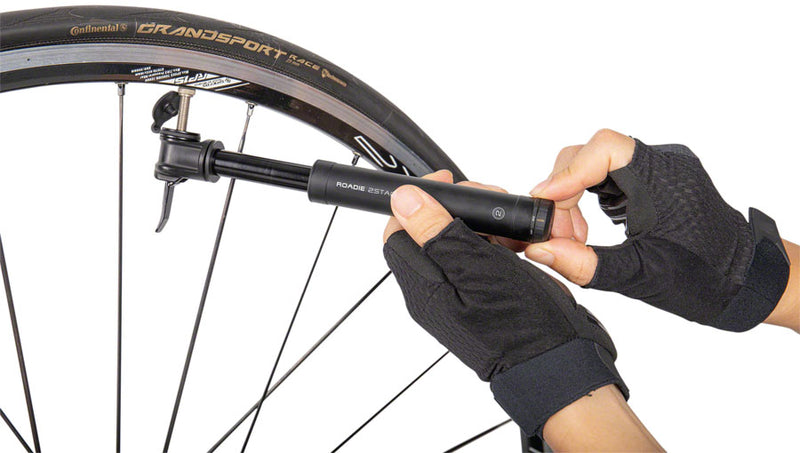 Load image into Gallery viewer, Topeak Roadie Mini Pump - 2Stage, 160psi, Black