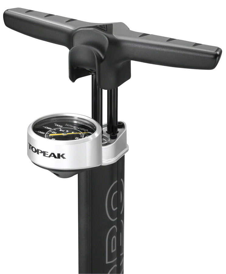 Load image into Gallery viewer, Topeak Joe Blow Twin Turbo Floor Pump PV/SV 200psi Black