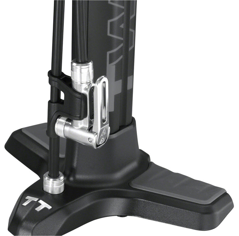 Load image into Gallery viewer, Topeak Joe Blow Twin Turbo Floor Pump PV/SV 200psi Black