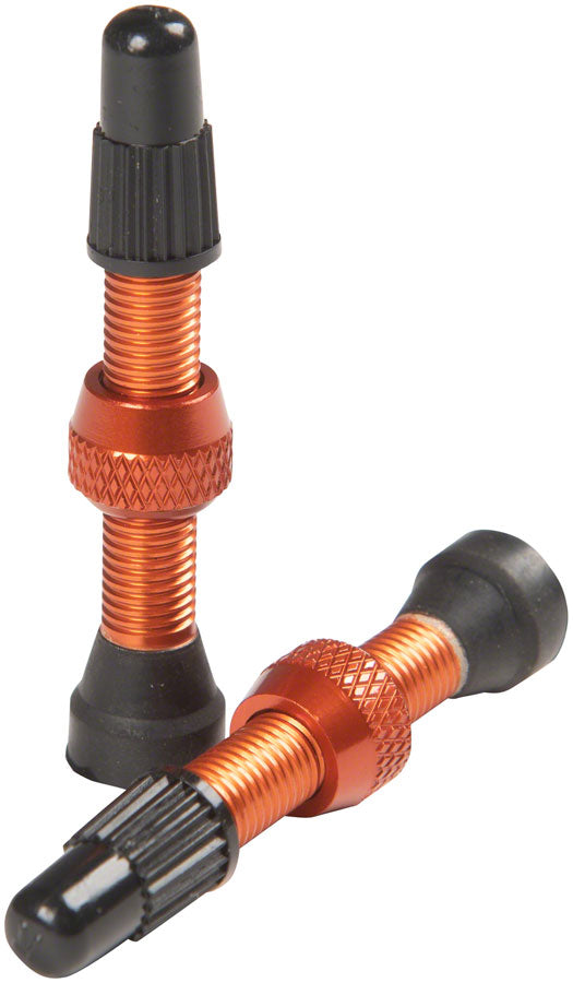 Load image into Gallery viewer, Stan&#39;s NoTubes Alloy Valve Stems - 35mm, Pair, Orange
