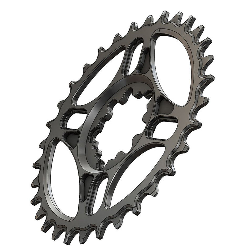 Load image into Gallery viewer, Pilo Round 3-Bolt SRAM (Boost 3mm) Chainring, 32T, Blk NLS