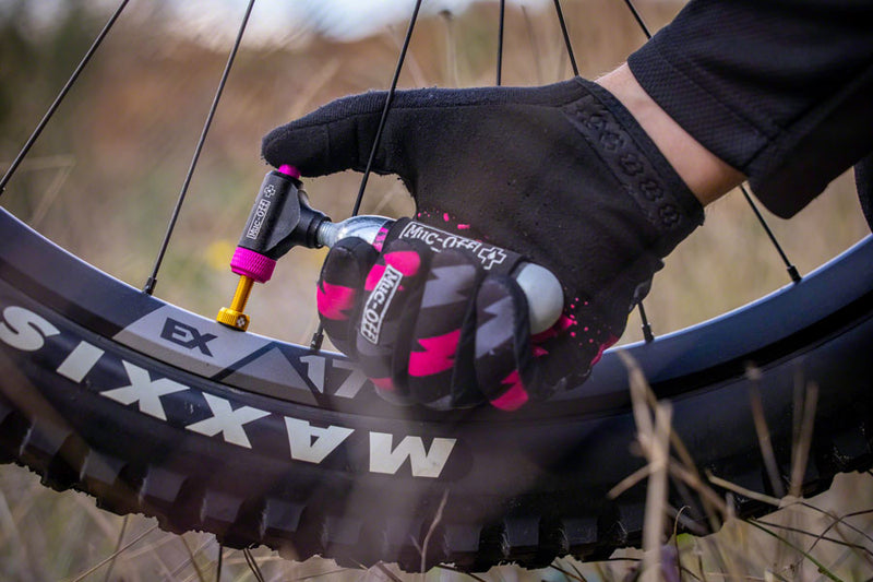 Load image into Gallery viewer, Muc-Off MTB Inflator Kit Includes Two 25G Cartridges and Neoprene Sleeve