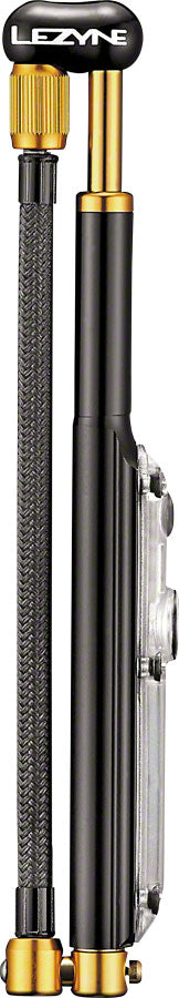 Load image into Gallery viewer, Lezyne Digital Shock Drive Pump 350 psi with zero-loss chuck head, Black/Gold
