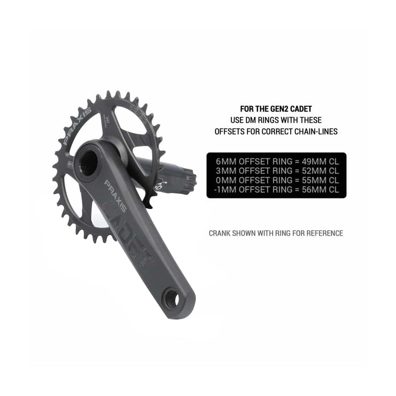 Load image into Gallery viewer, Praxis Works G2 Cadet HD Cranks, DM 160mm, Black NLA