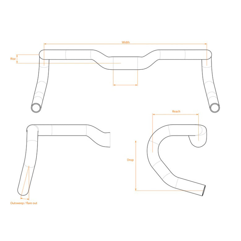 Load image into Gallery viewer, SQlab 314 Ergonomic Gravel Bar, (31.8) 40cm, Black