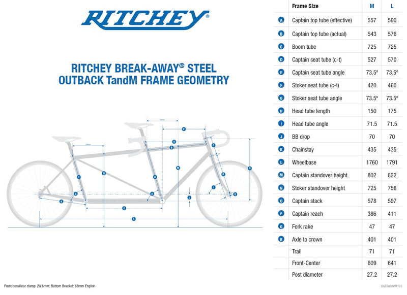 Load image into Gallery viewer, Ritchey Break-Away TandM Tandem Frameset, Large