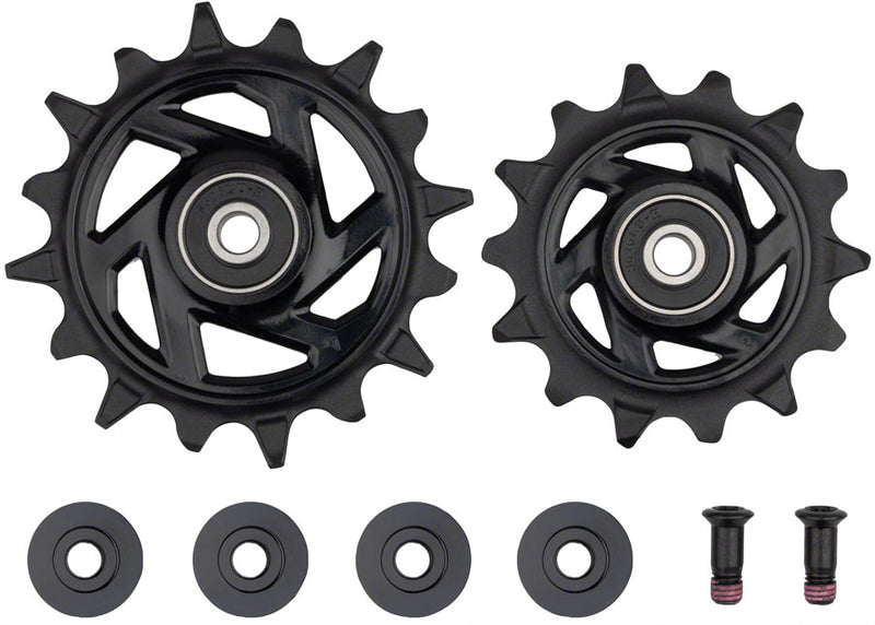 Load image into Gallery viewer, SRAM GX/X0 Eagle T-Type AXS Rear Derailleur Pulley Kit 14t Upper & 16t Lower, Stainless Steel Components