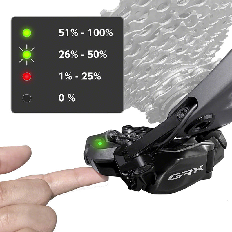 Load image into Gallery viewer, Shimano GRX RD-RX825 Di2 Rear Derailleur - 12-Speed, Long Cage, With Clutch, For 2x, Black