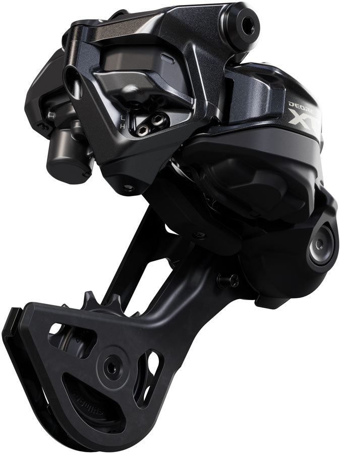 Load image into Gallery viewer, Shimano Deore XT RD-M8250-GS Di2 Wireless Rear Derailleur - 12-Speed, Medium Cage, Shadow ES, Black/Gray
