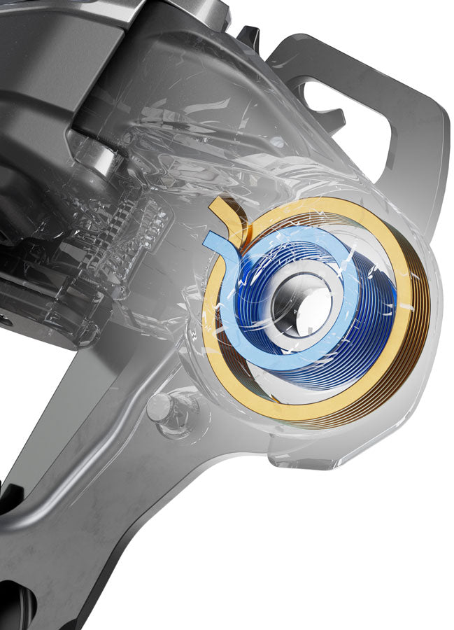 Load image into Gallery viewer, Shimano Deore XT RD-M8250-GS Di2 Wireless Rear Derailleur - 12-Speed, Medium Cage, Shadow ES, Black/Gray