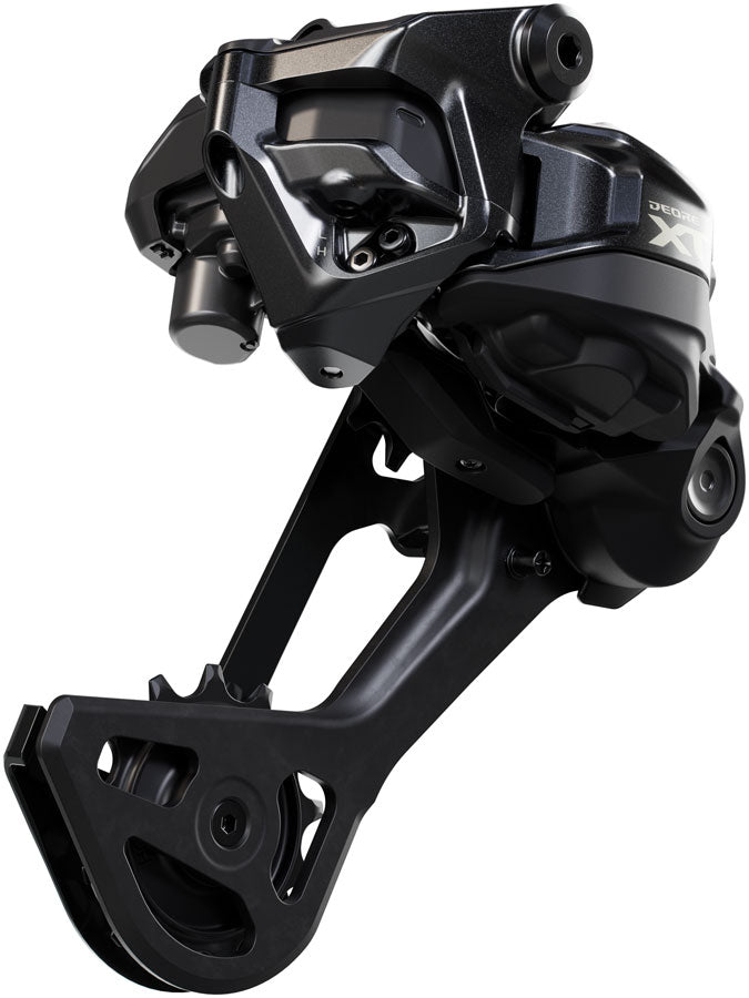 Load image into Gallery viewer, Shimano Deore XT RD-M8250-SGS Di2 Wireless Rear Derailleur - 12-Speed, Long Cage, Shadow ES, Black/Gray