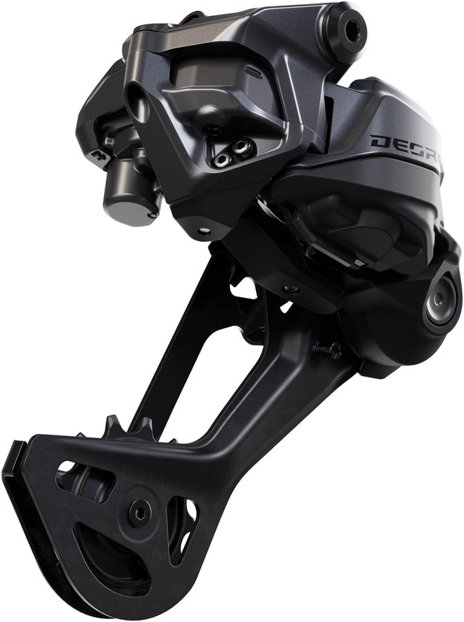 Load image into Gallery viewer, Shimano Deore RD-M6250-SGS Di2 Wireless Rear Derailleur - 12-Speed, Long Cage, Shadow ES, Black/Gray