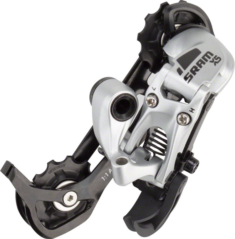 Load image into Gallery viewer, SRAM X5 Rear Derailleur - 9 Speed, Long Cage, Silver