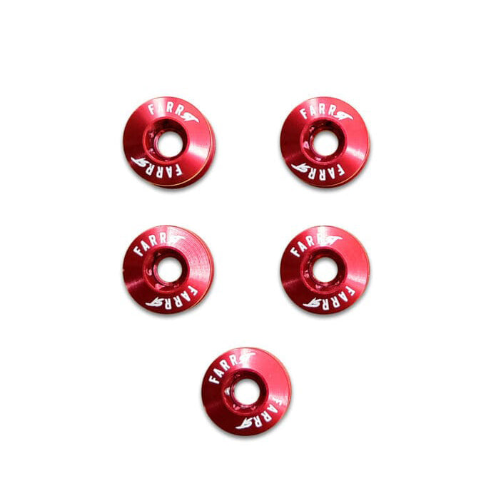 Load image into Gallery viewer, Farr-ST BMX Alloy Torx Chainring Bolts, 5pc Set, Red