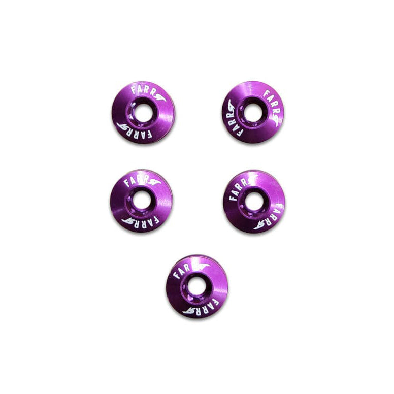 Load image into Gallery viewer, Farr-ST BMX Alloy Torx Chainring Bolts, 5pc Set, Purple