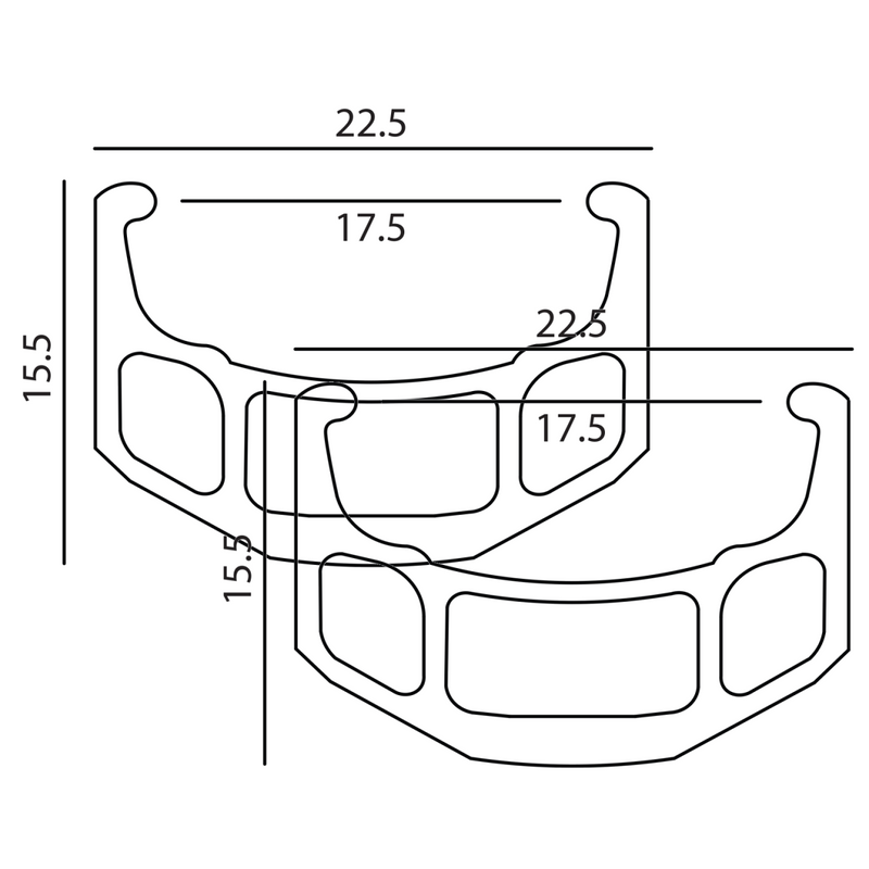 Load image into Gallery viewer, Sun-Ringle-Rim-20-Clincher-RIMS1310PO2-Bicycle-Rims-For-Custom-Wheels