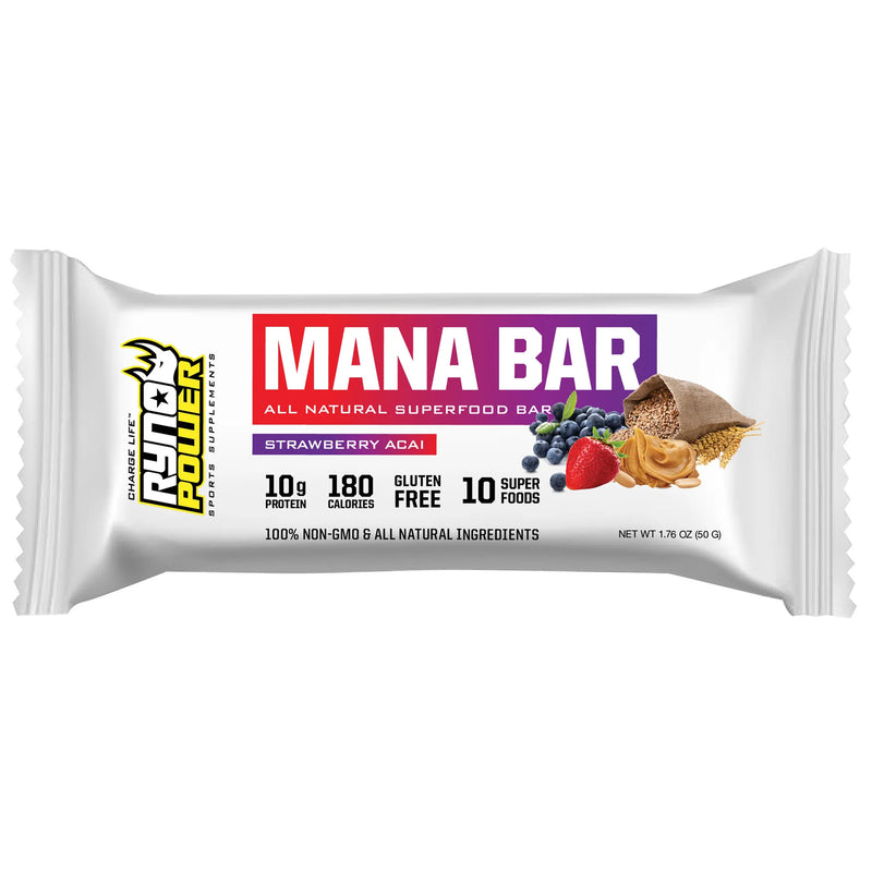 Load image into Gallery viewer, Ryno-Power-Mana-Bar-Bars-Strawberry-Acai-BARS0109