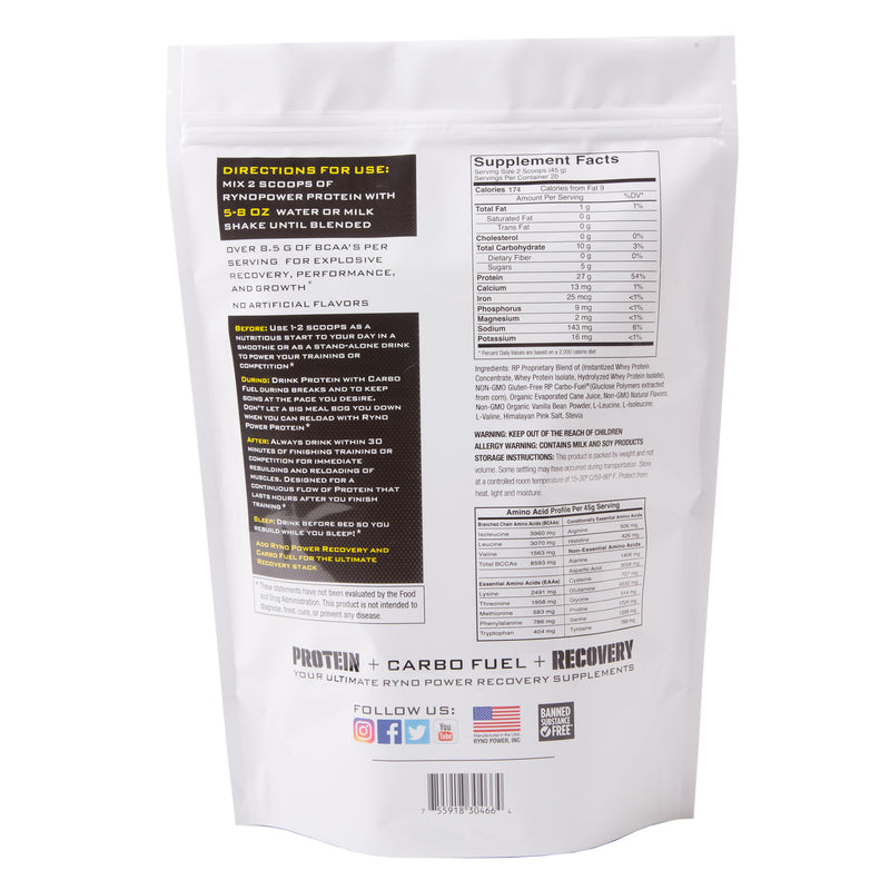 Load image into Gallery viewer, Ryno Power Protein Powder, 2lbs - Vanilla