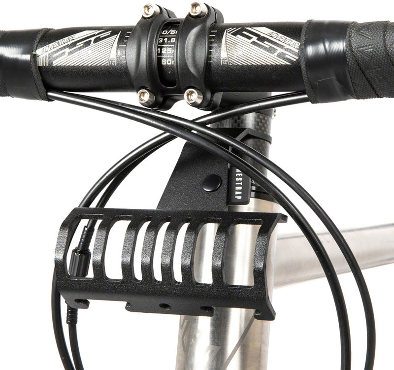 Load image into Gallery viewer, Restrap Bumper Bar Bag/Accessory Mount - Fits 1-1/8" Threadless Steerer Tubes, Black