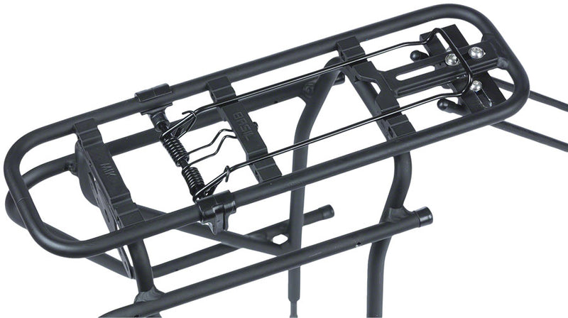 Load image into Gallery viewer, Basil Rear Universal Cargo Carrier Rear Eyelet 26in thru 29in Black