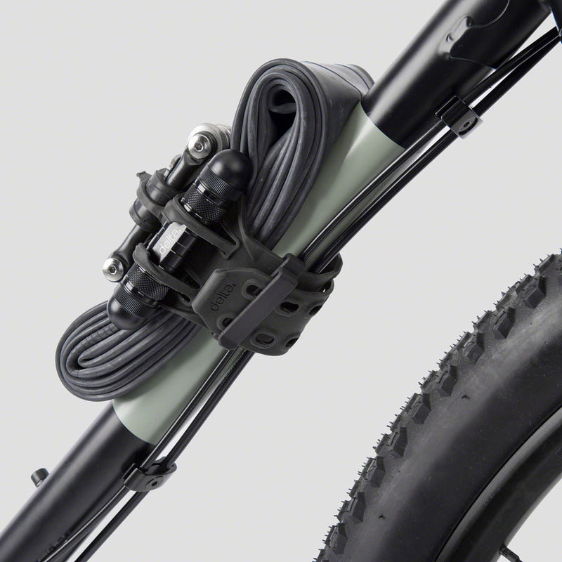 Load image into Gallery viewer, Delta Stwap Bicyle Tool Wrap - Silicone, Black