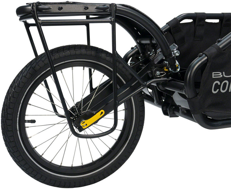 Load image into Gallery viewer, Burley Coho Pannier Trailer Rack Black Attach Panniers to the Fender Of Coho XC