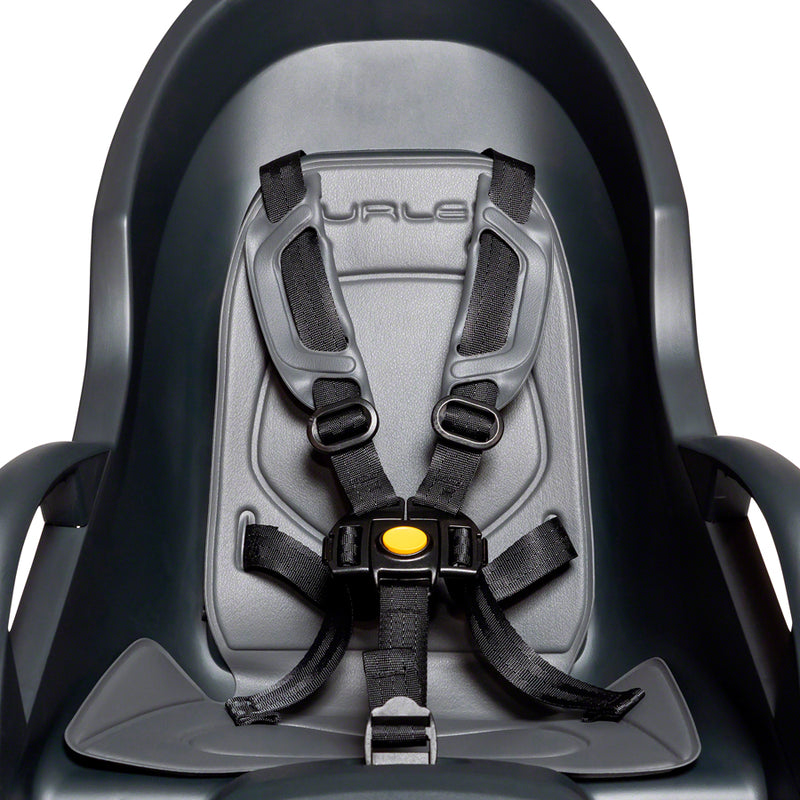 Load image into Gallery viewer, Burley Dash Frame Mount Child Seat Black Gray 40 lb Capacity 28 - 40 mm Tubes