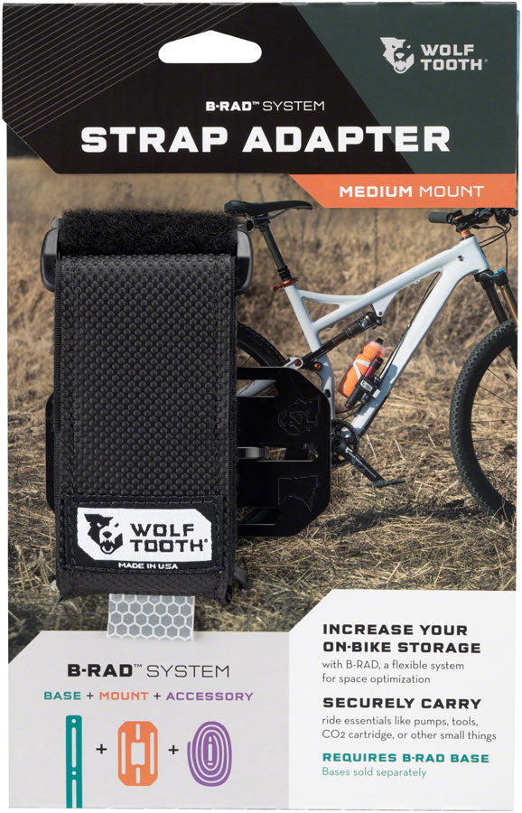 Load image into Gallery viewer, Wolf Tooth B-RAD Accessory Strap Mount Includes Strap, Base Plate & Bolts