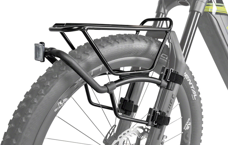 Load image into Gallery viewer, Topeak TetraRack M1 Front Rack for MTB - Fork Blade Strap Mount, Black
