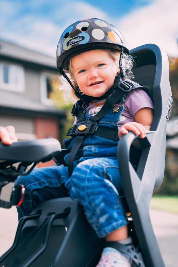 Load image into Gallery viewer, Burley Dash Frame Mount Child Seat Black Gray 40 lb Capacity 28 - 40 mm Tubes