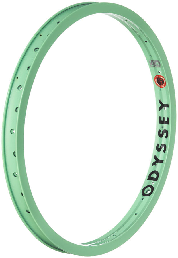 Load image into Gallery viewer, Odyssey Hazard Lite 20" BMX Rim Seafoam Aluminum Welded Double Wall Lightweight Durable Performance Gear Pack of 2