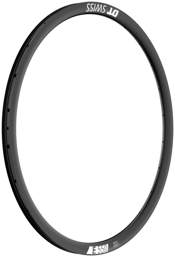 Load image into Gallery viewer, DT Swiss E 550 700c Disc Road Bike Rim Pair Aero-Optimized Alloy Tubeless Ready, Black